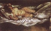 Lovis Corinth Reclining Nude oil painting reproduction